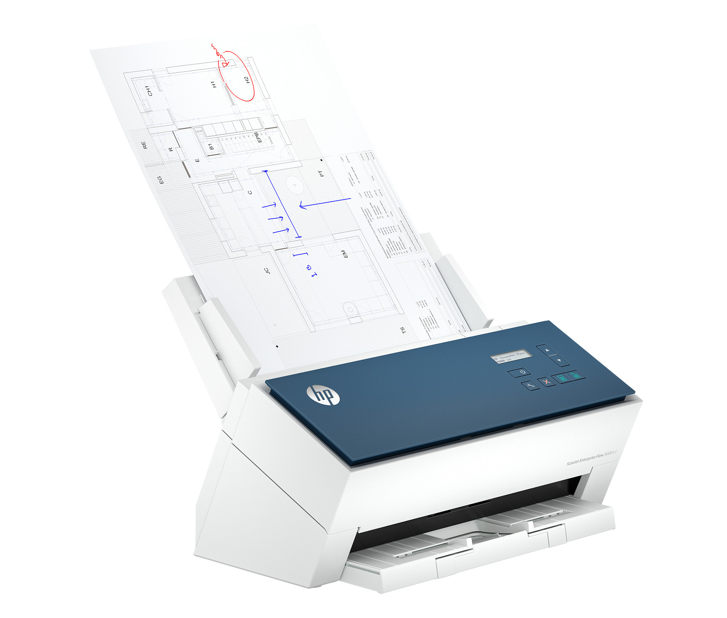 HP ScanJet Enterprise Flow 9000 Sheet-feed Scanner view 3